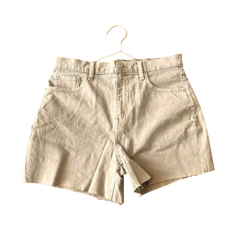 GAP High Rise Crop cut off tan Denim Shorts 29 4 inch